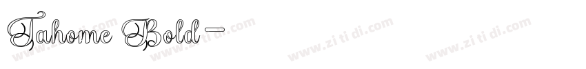 Tahome Bold字体转换